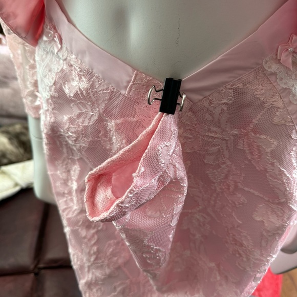 Vintage Lace Barbiecore Jacket and Skirt Set - Picture 8 of 10